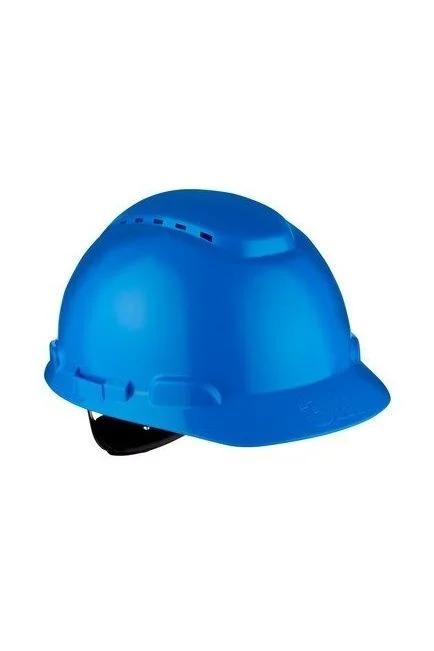 3M H700 Serisi Vidalı Havalandırmalı Mavi Güvenlik Bareti