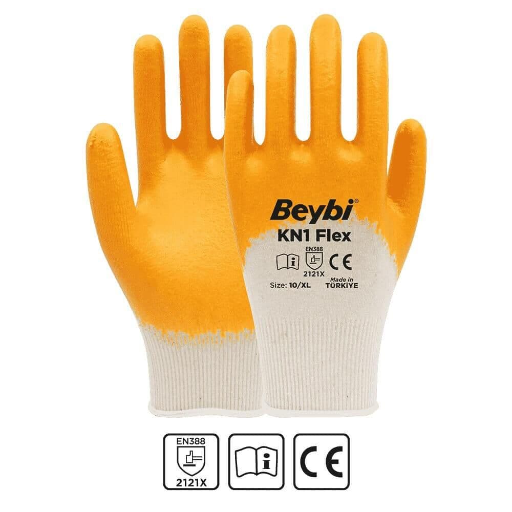 Kiekkd Flex Pamuk Nitril Eldiven | Beybi KN1 - KIEKKD İş Elbiseleri