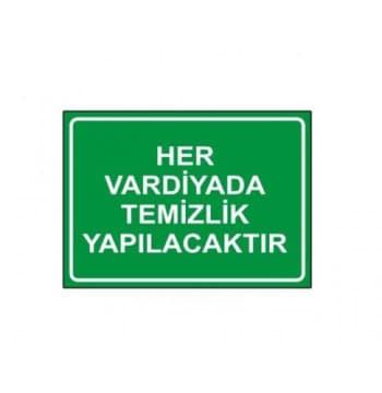 Kiekkd Her Vardiyada Temizlik Yapılacaktır