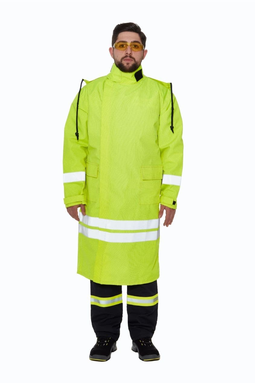 Kiekkd Raintech Coat L İtfaiyeci Yağmurluğu